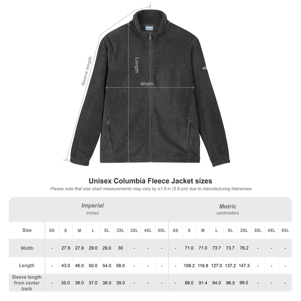 nurse Unisex Columbia Fleece Jacket (Embroidery)