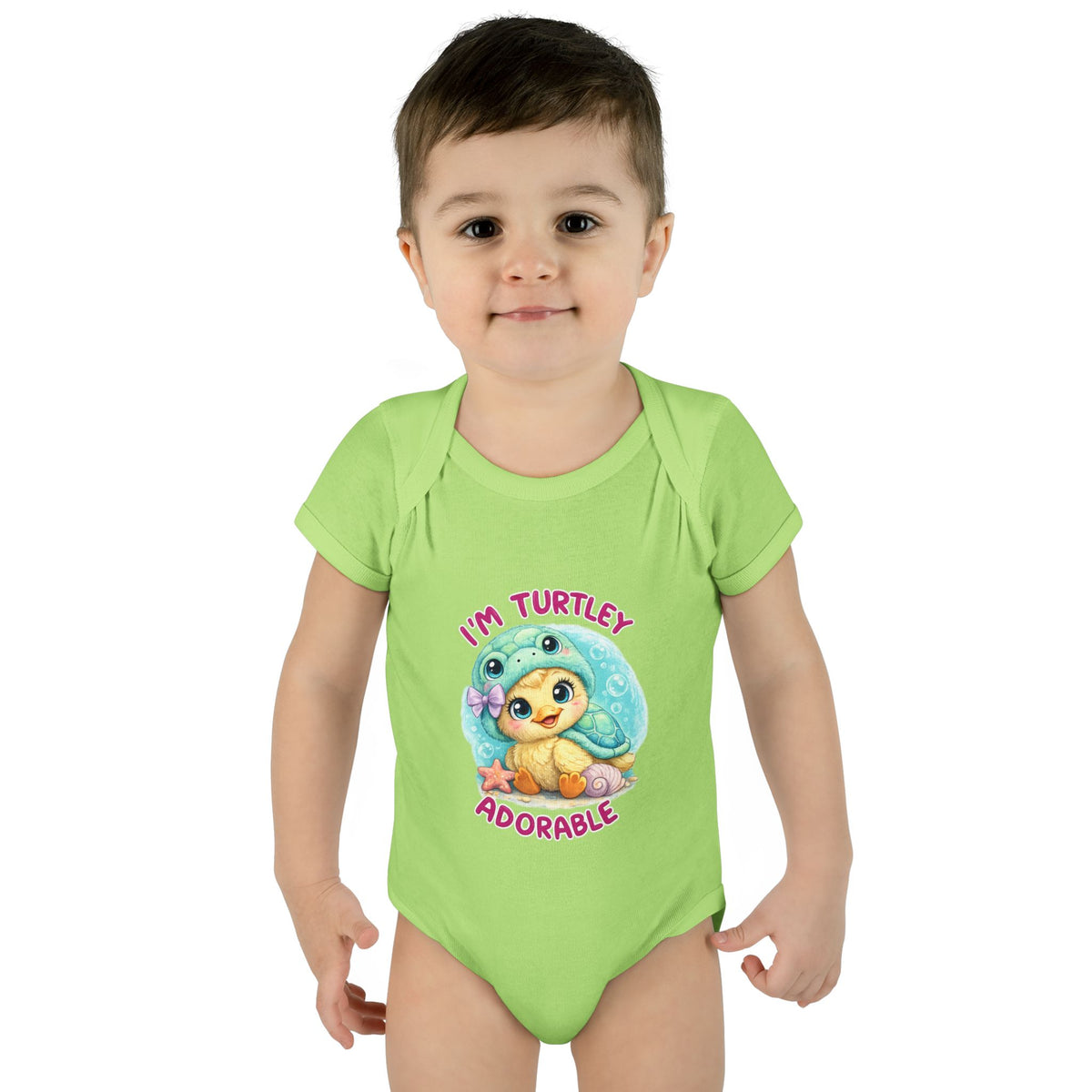 turtle Infant Baby Rib Bodysuit