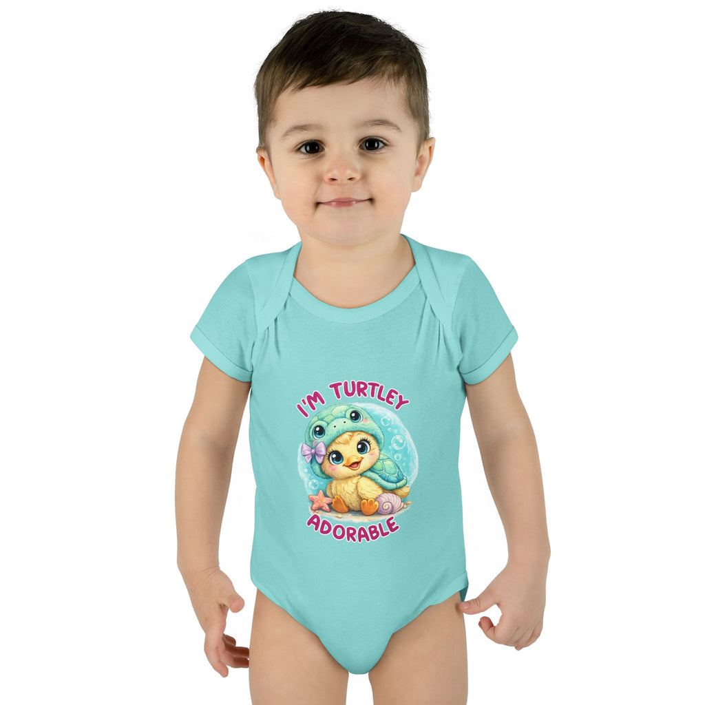 turtle Infant Baby Rib Bodysuit