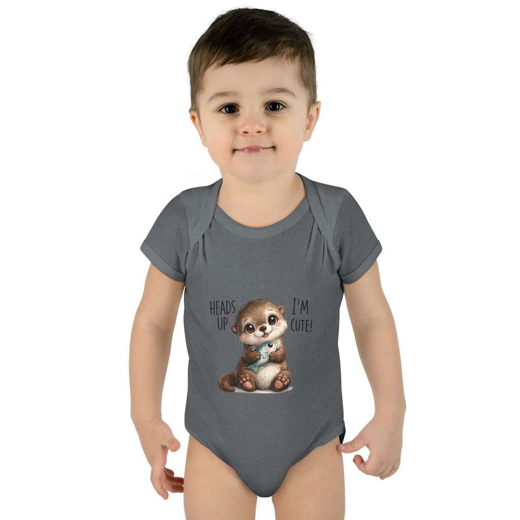 im cute Infant Baby Rib Bodysuit
