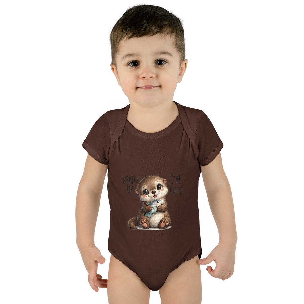 im cute Infant Baby Rib Bodysuit