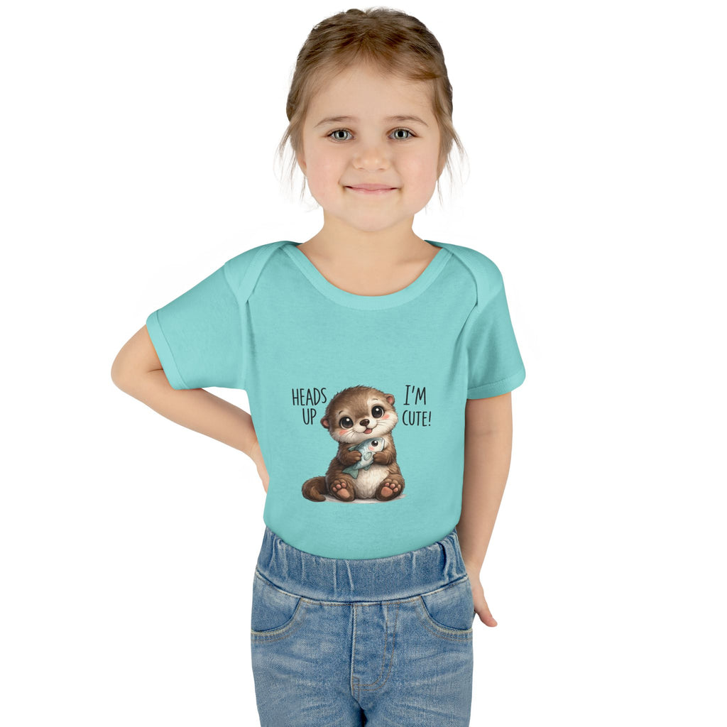 im cute Infant Baby Rib Bodysuit