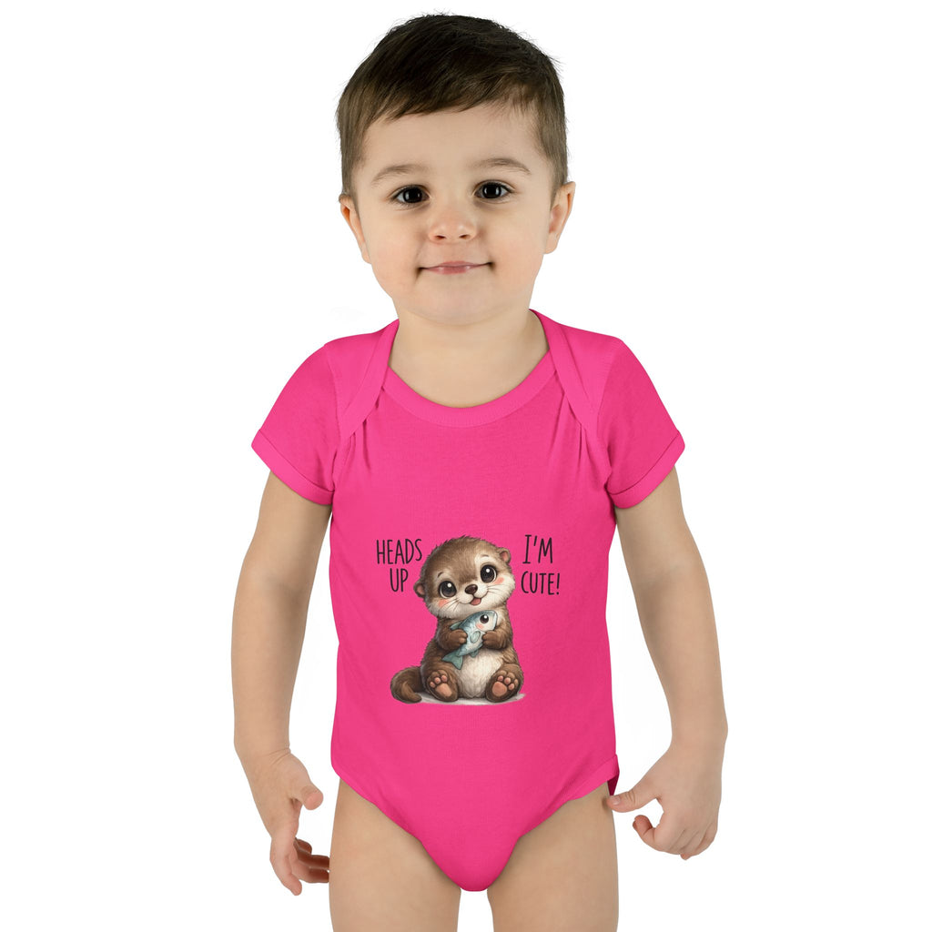 im cute Infant Baby Rib Bodysuit