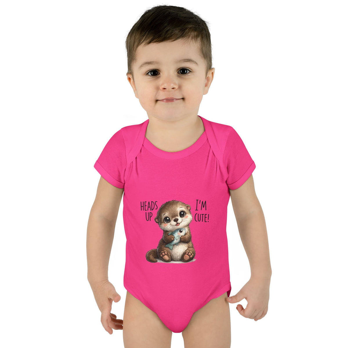 im cute Infant Baby Rib Bodysuit
