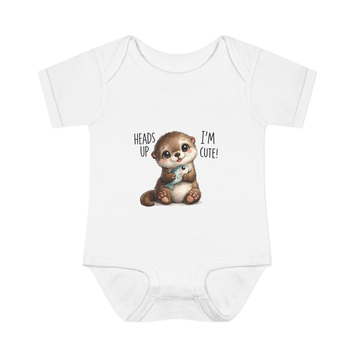 im cute Infant Baby Rib Bodysuit