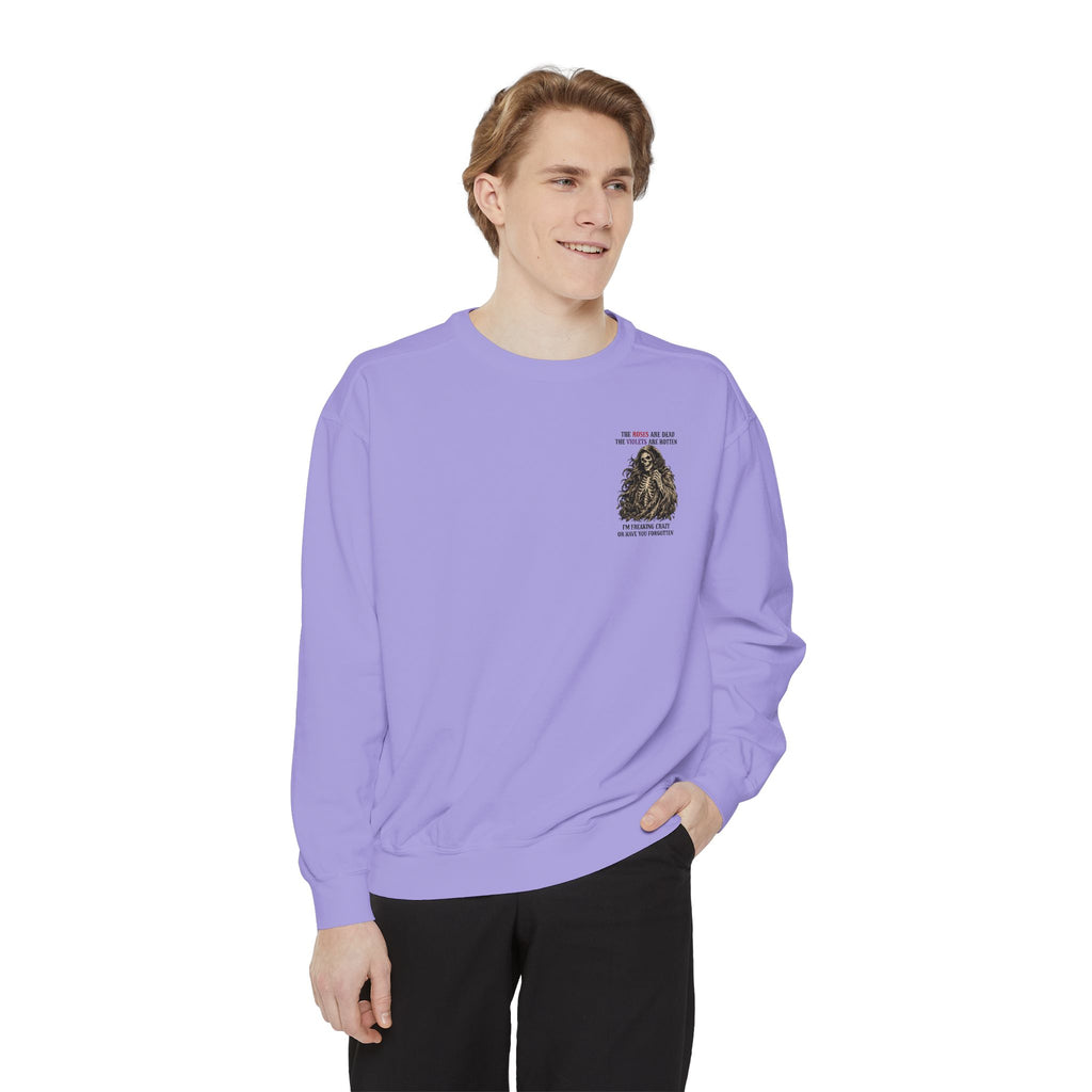 roses Unisex Garment-Dyed Sweatshirt