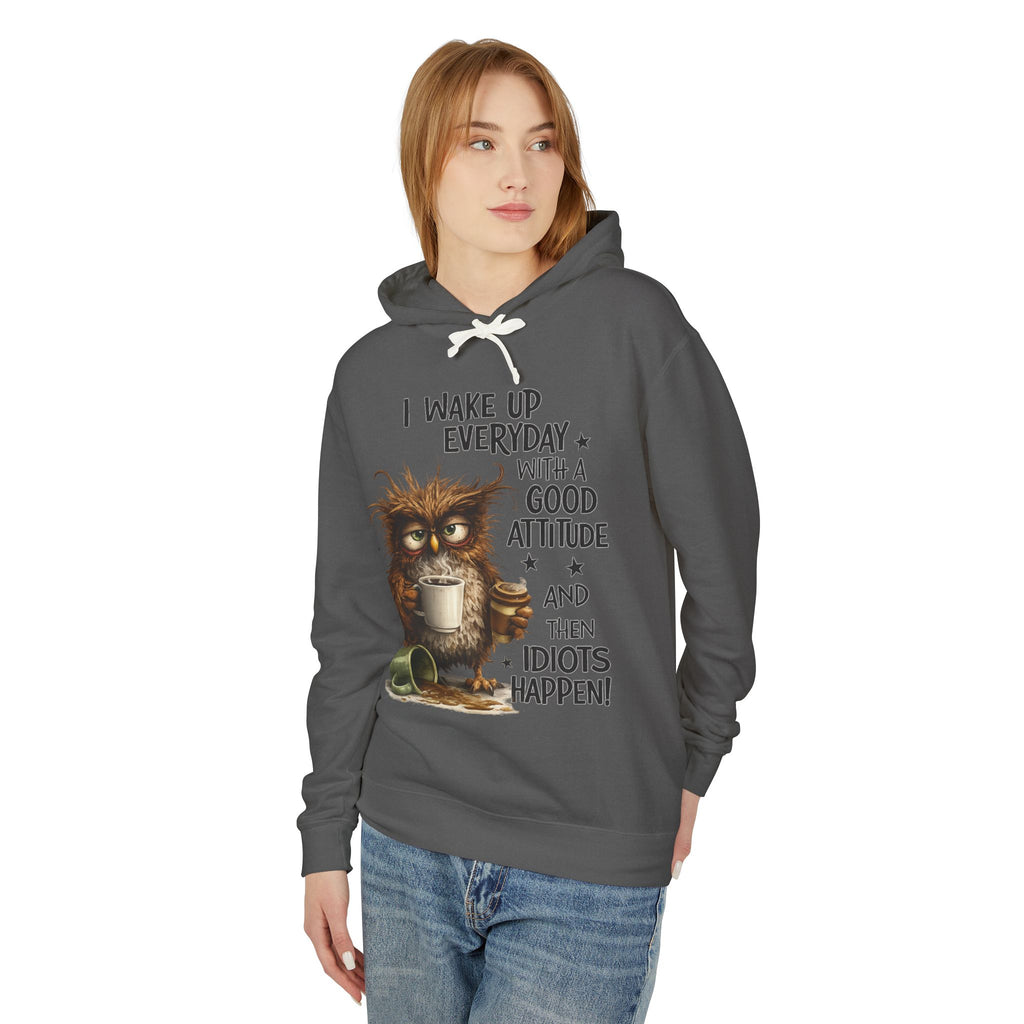 wake up Unisex Lightweight Hooded Sweatshirt