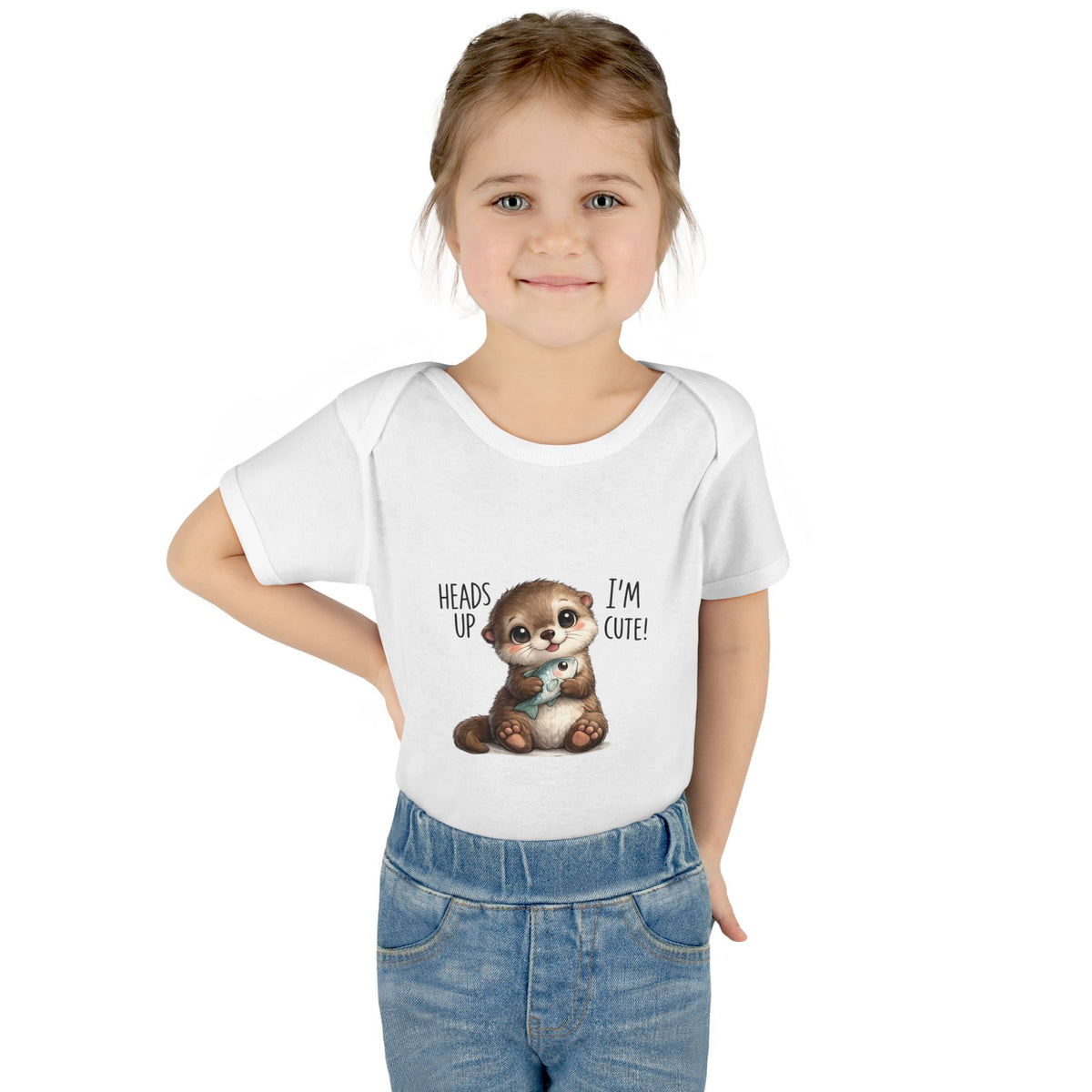im cute Infant Baby Rib Bodysuit