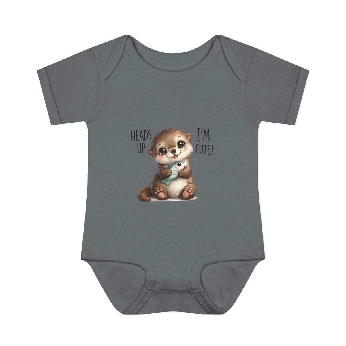 im cute Infant Baby Rib Bodysuit