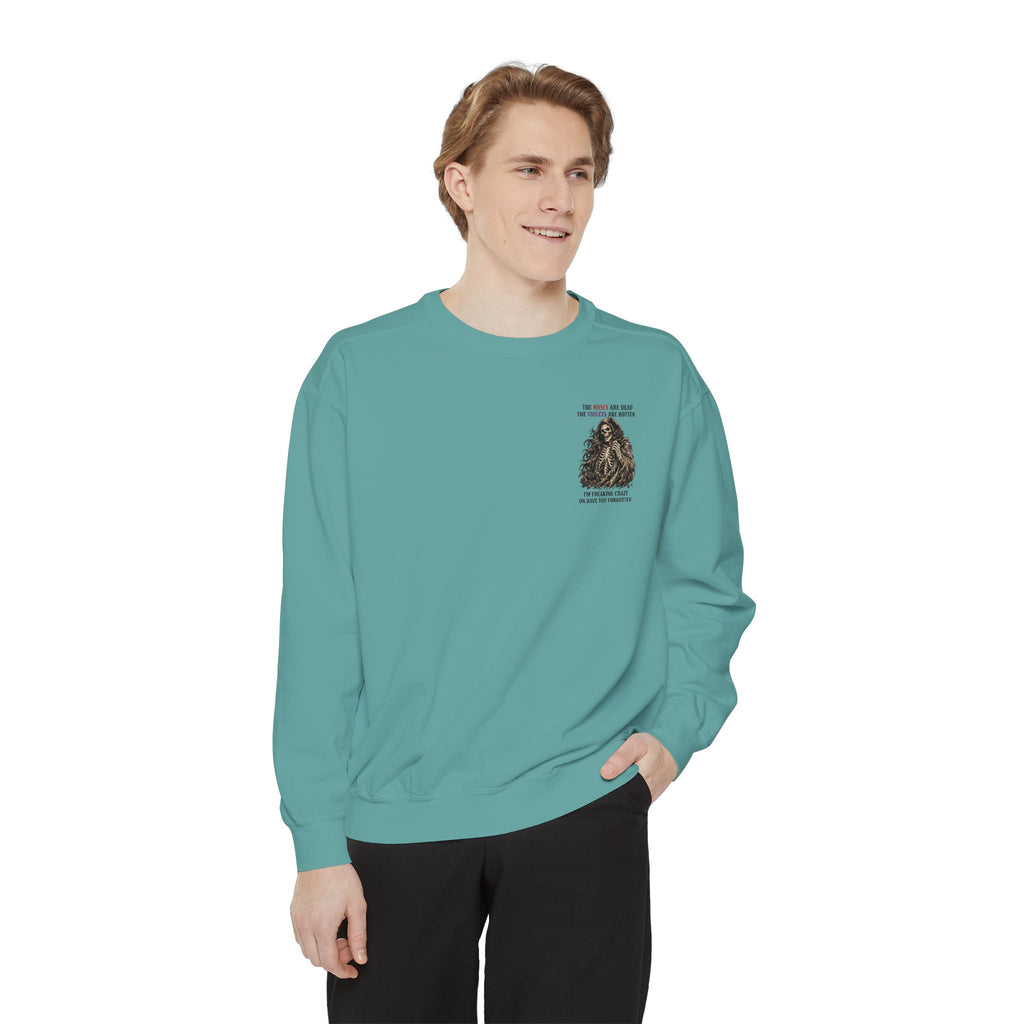 roses Unisex Garment-Dyed Sweatshirt