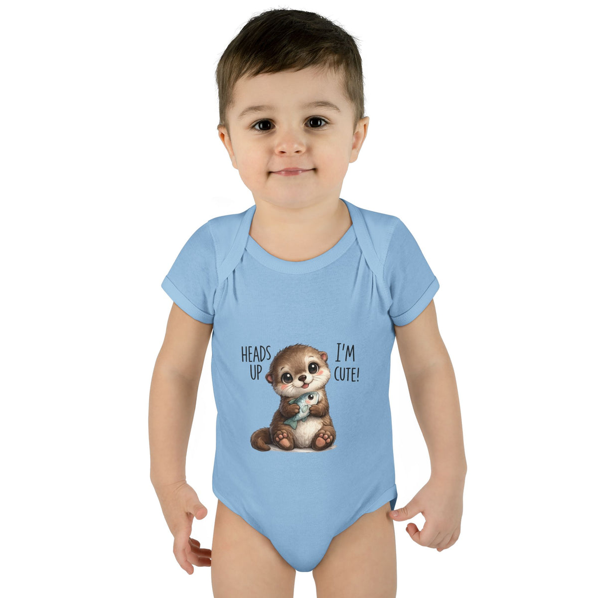 im cute Infant Baby Rib Bodysuit
