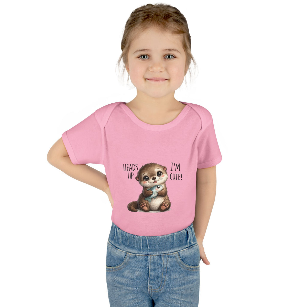 im cute Infant Baby Rib Bodysuit