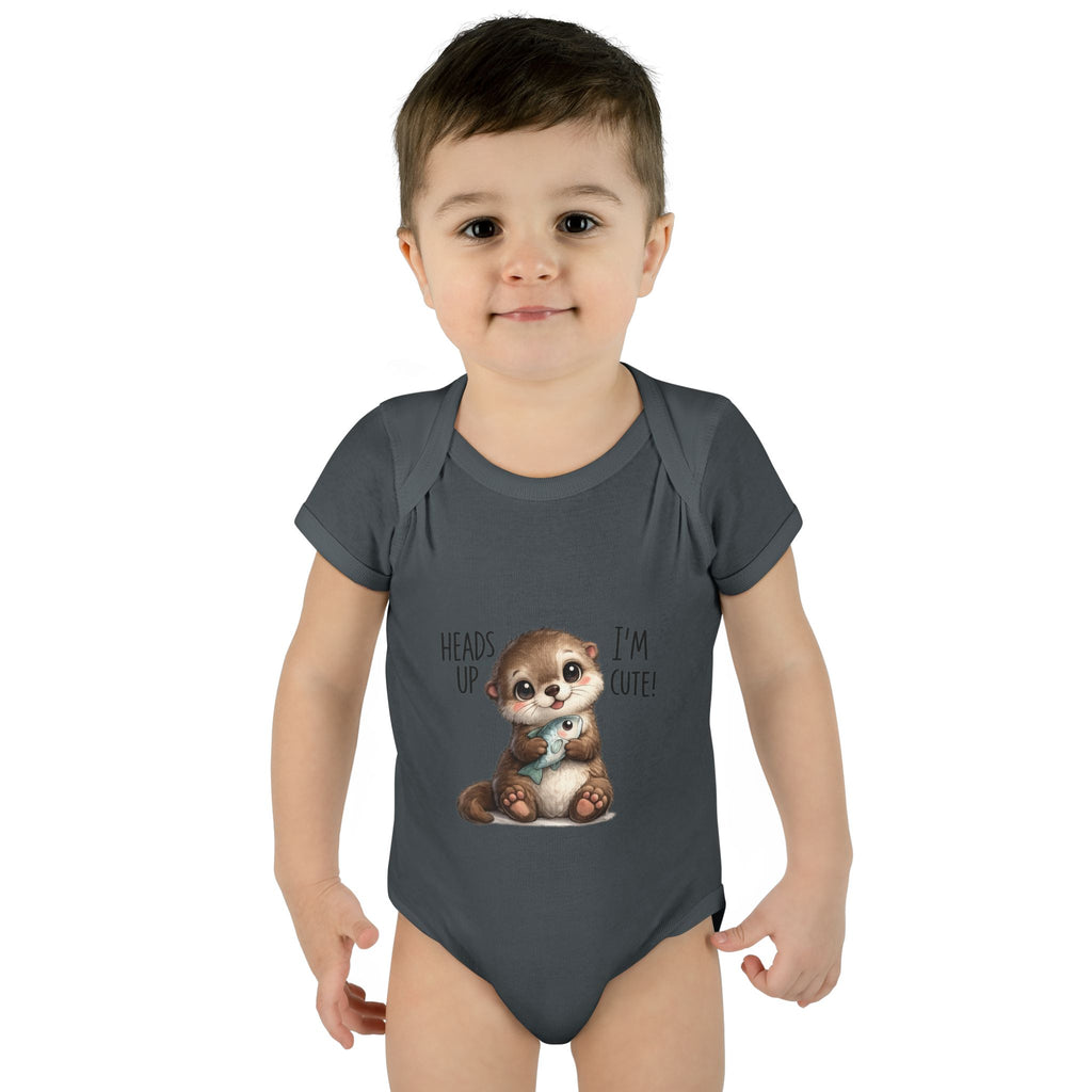 im cute Infant Baby Rib Bodysuit