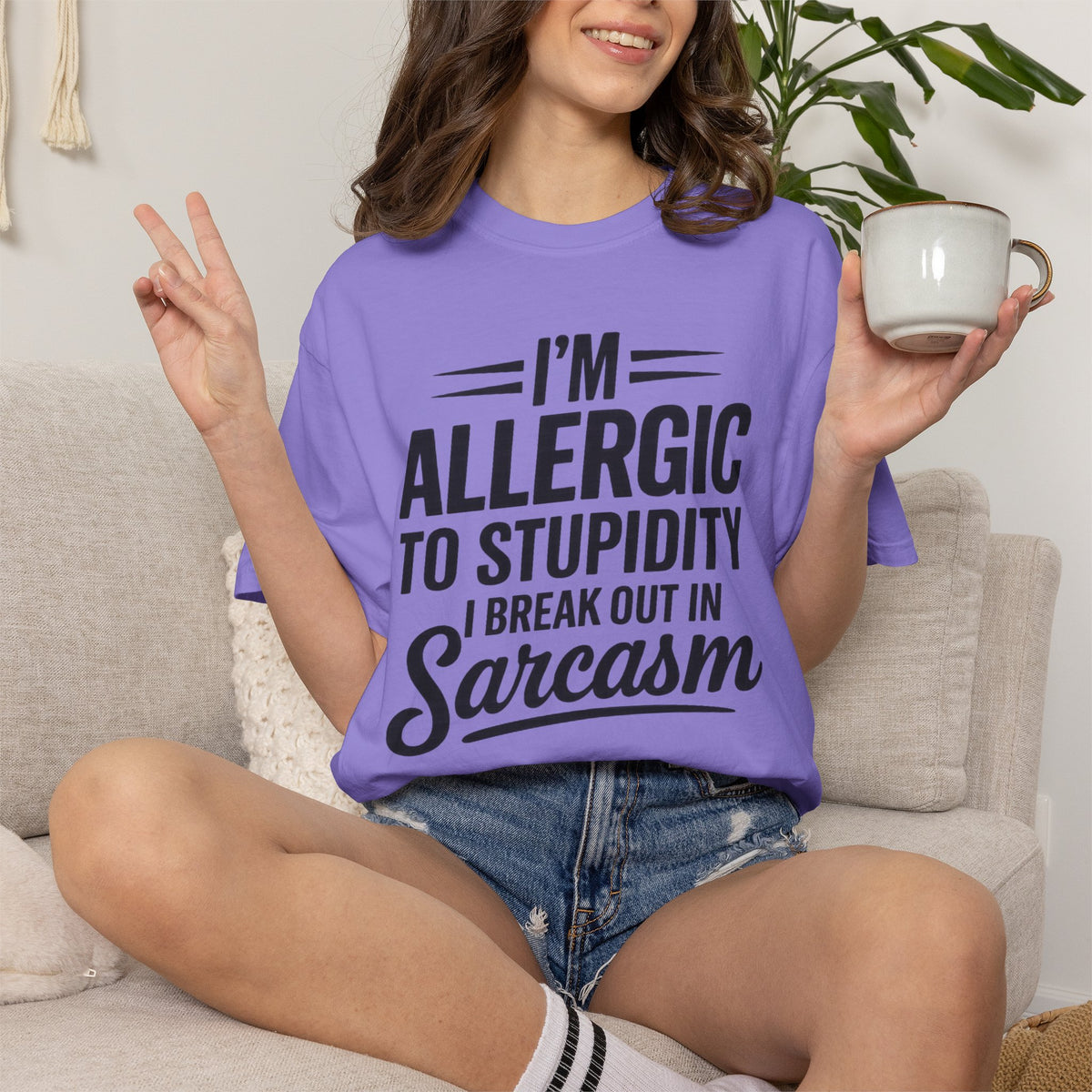 Im Allergic Unisex Garment-Dyed T-shirt