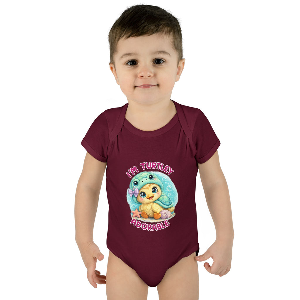 turtle Infant Baby Rib Bodysuit