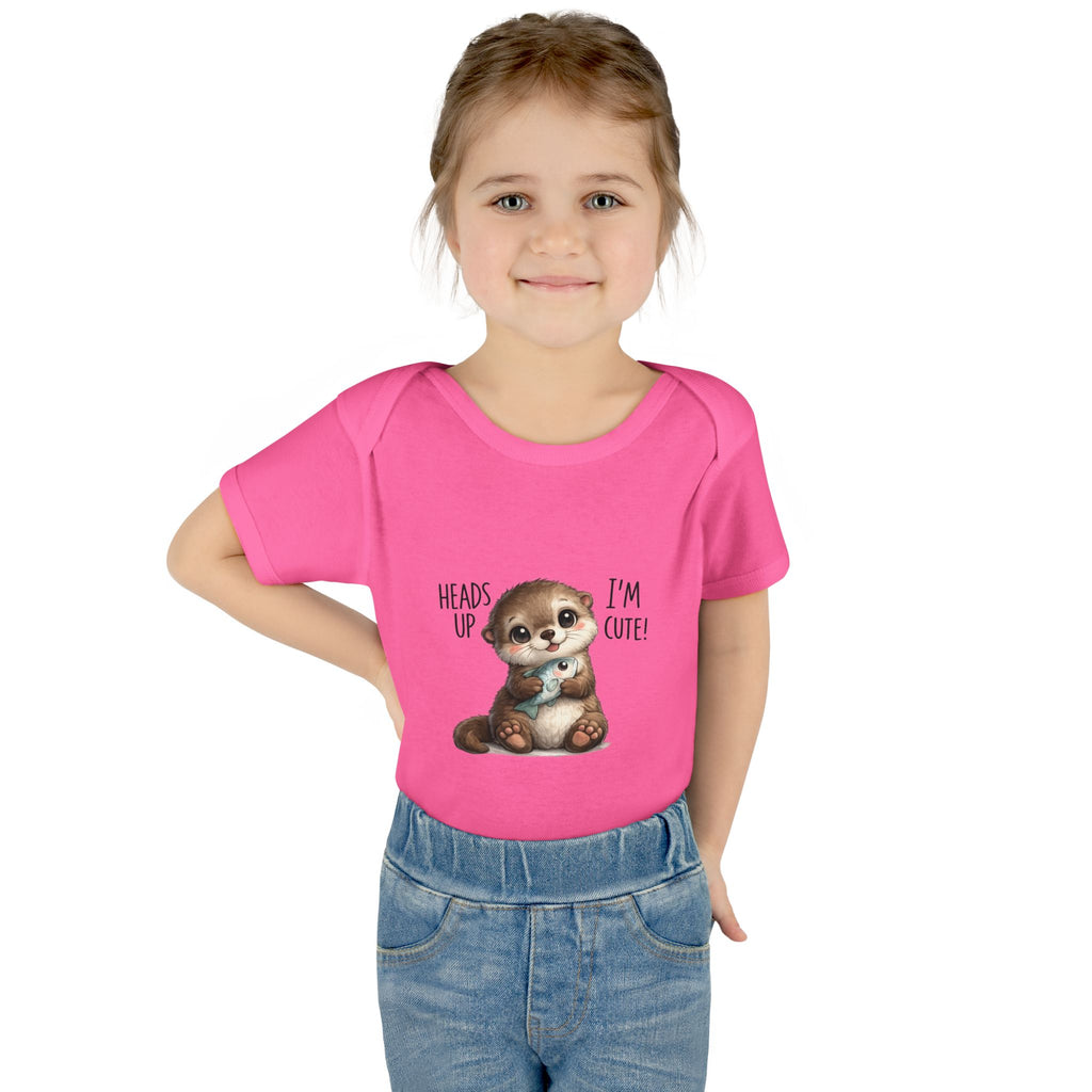 im cute Infant Baby Rib Bodysuit