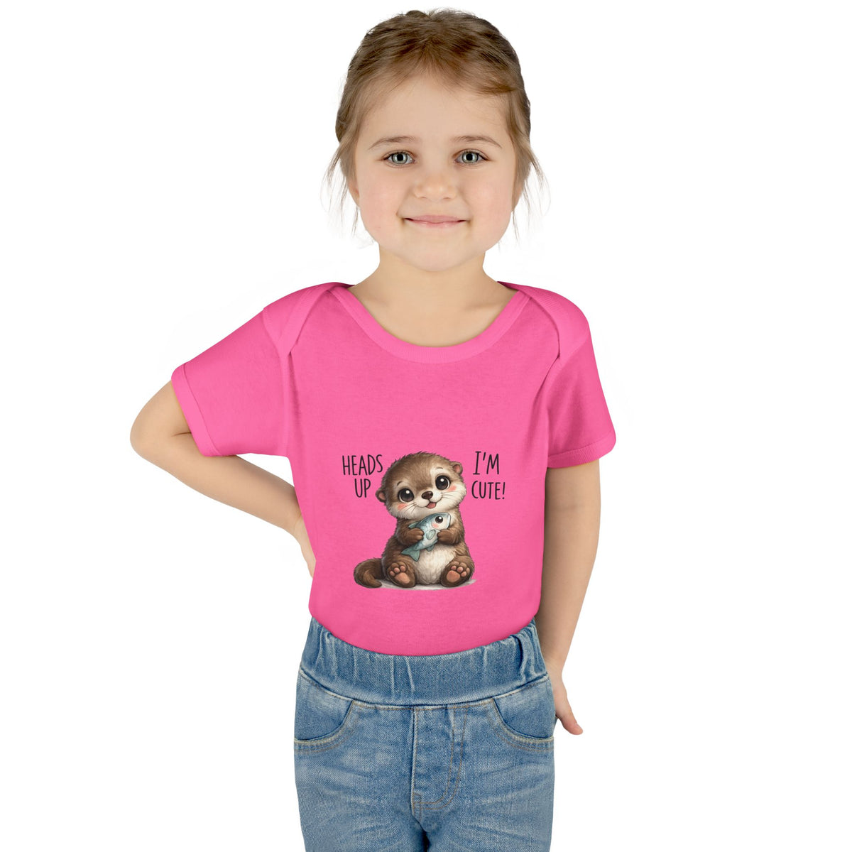 im cute Infant Baby Rib Bodysuit
