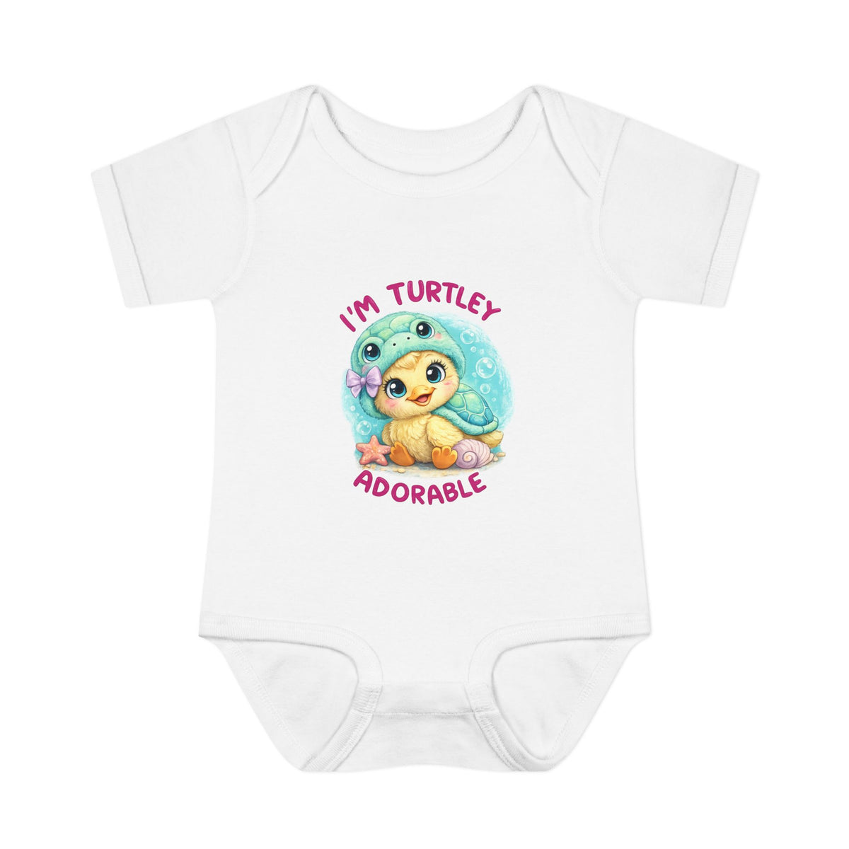 turtle Infant Baby Rib Bodysuit