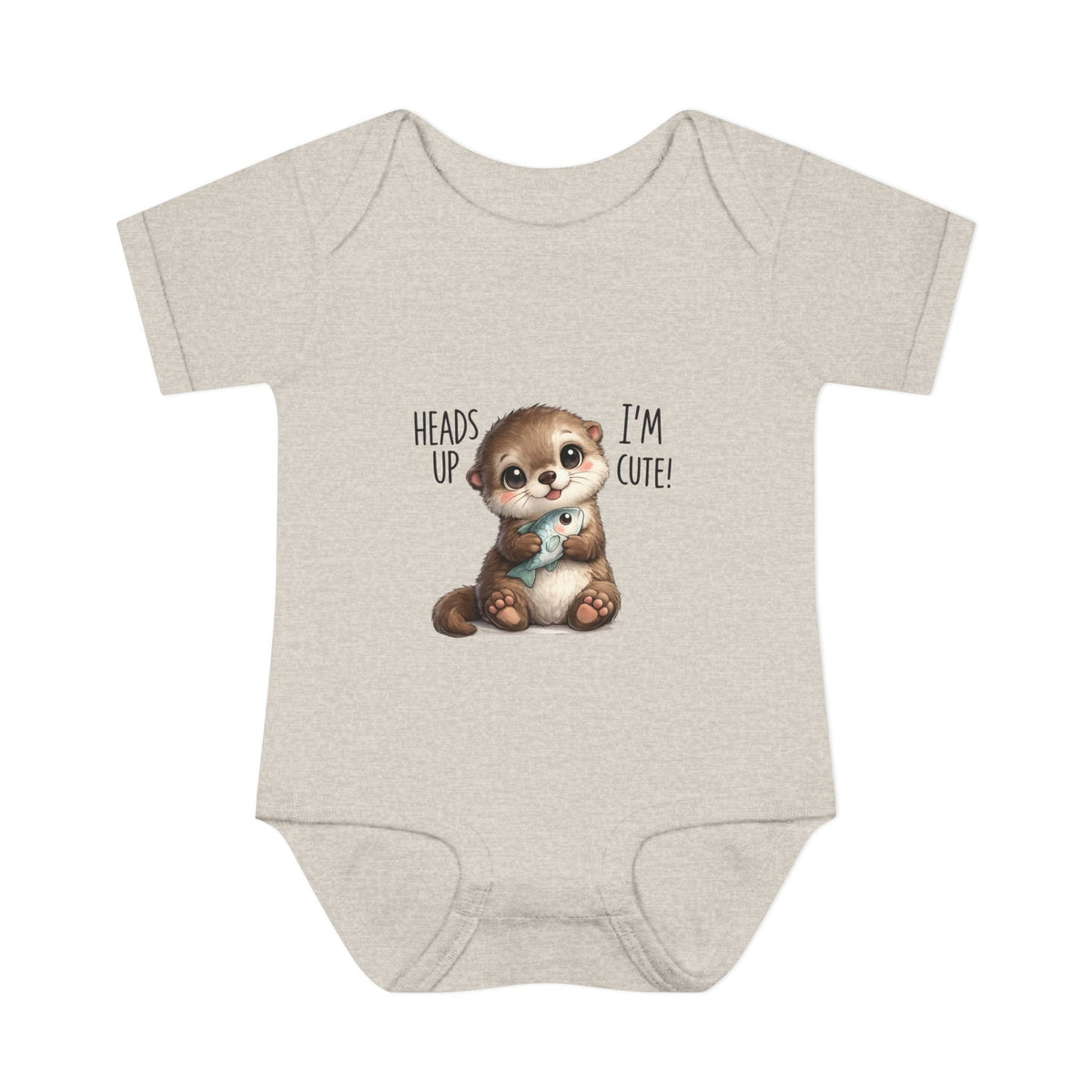im cute Infant Baby Rib Bodysuit