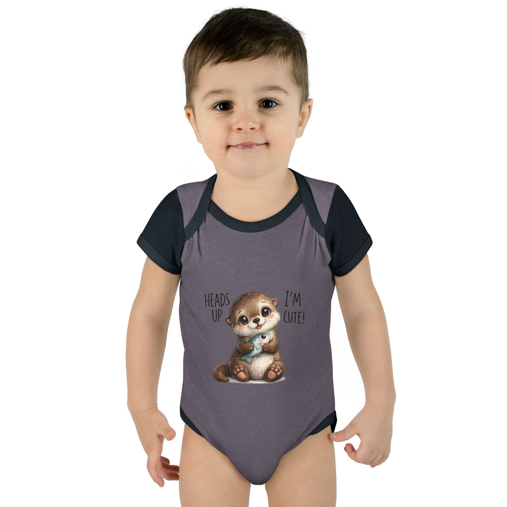 im cute Infant Baby Rib Bodysuit