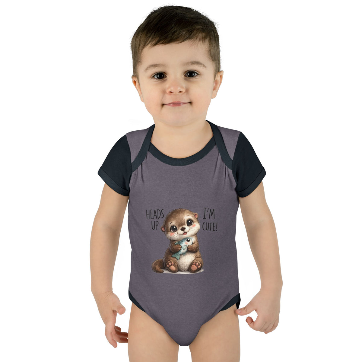 im cute Infant Baby Rib Bodysuit