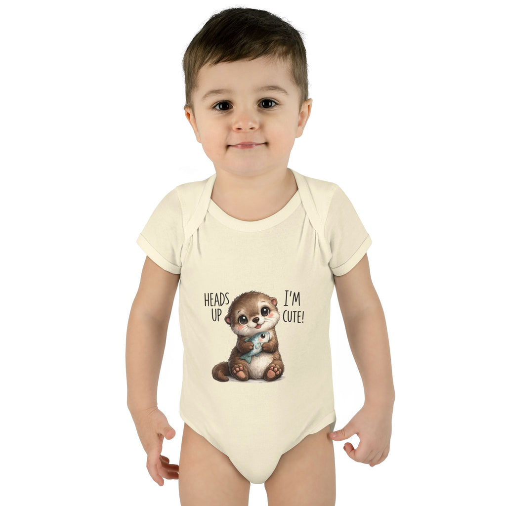 im cute Infant Baby Rib Bodysuit