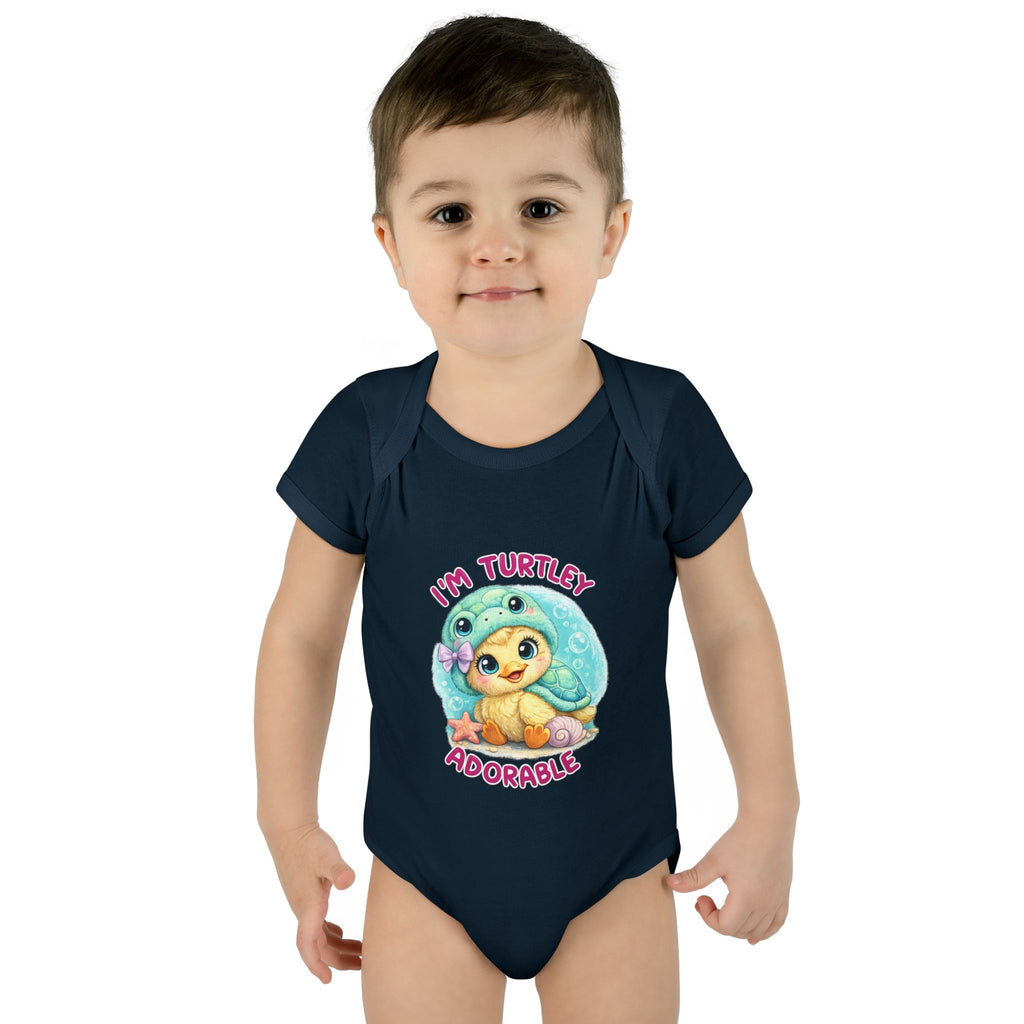 turtle Infant Baby Rib Bodysuit