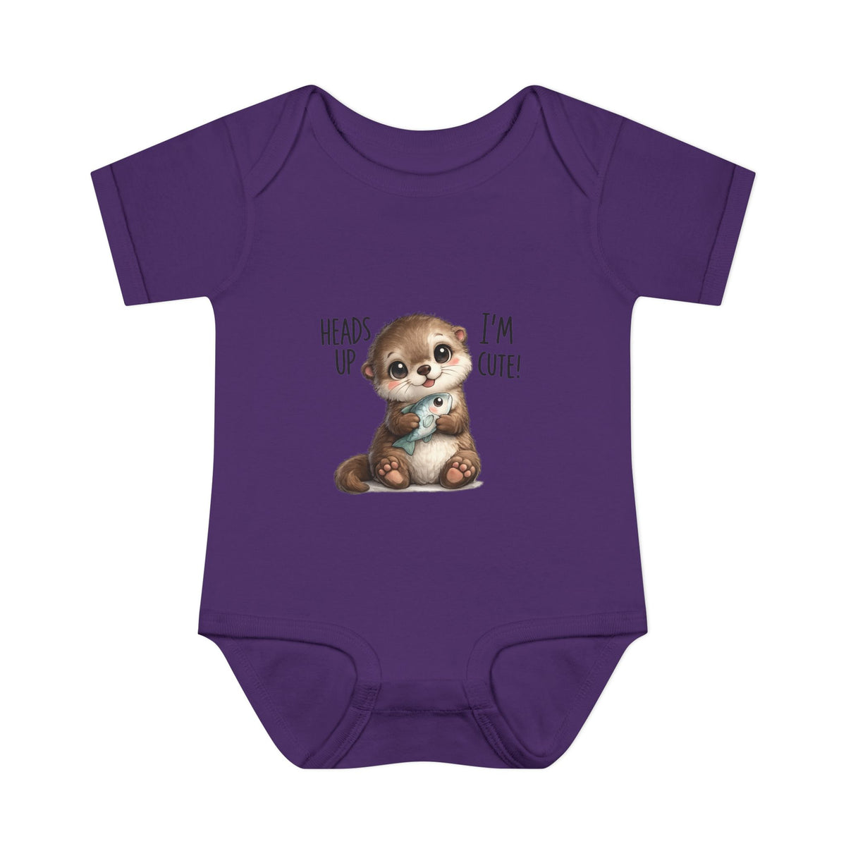 im cute Infant Baby Rib Bodysuit
