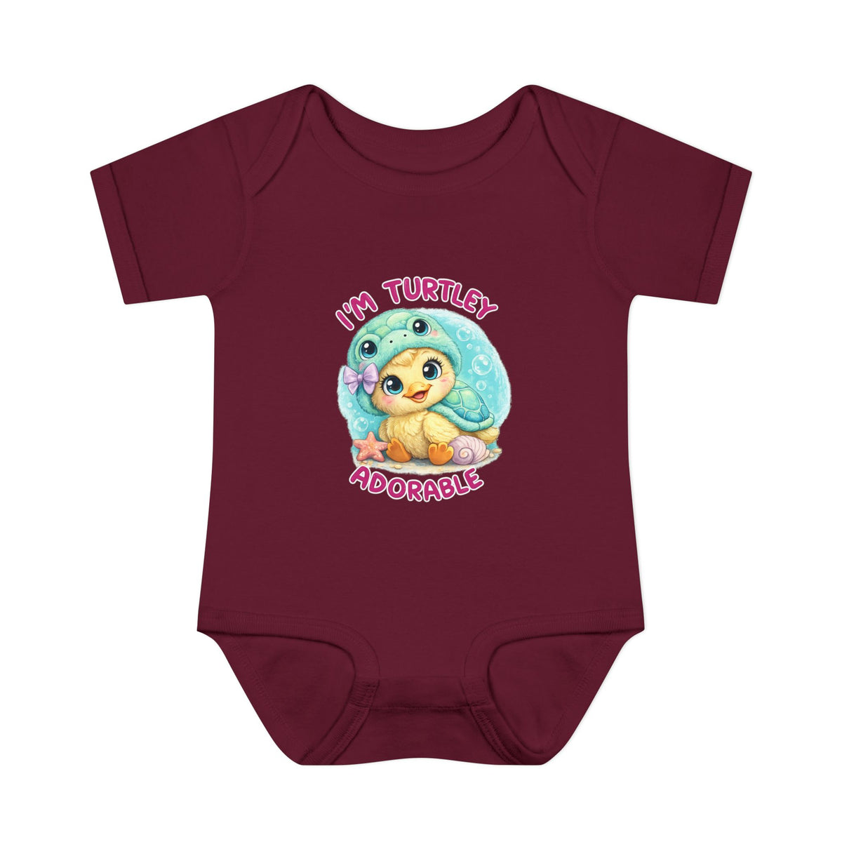 turtle Infant Baby Rib Bodysuit