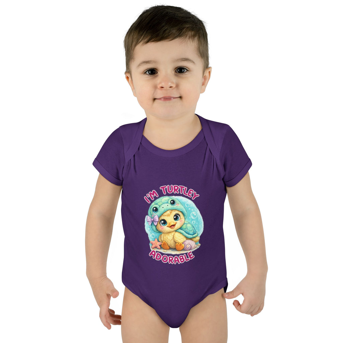 turtle Infant Baby Rib Bodysuit