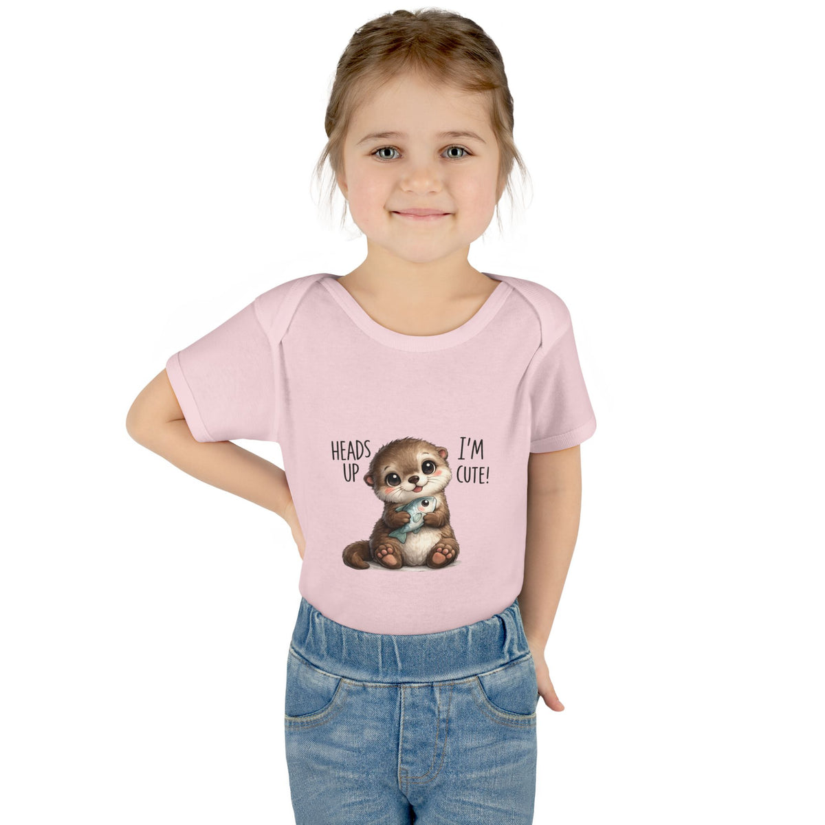 im cute Infant Baby Rib Bodysuit