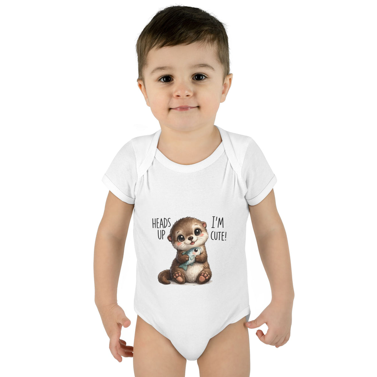 im cute Infant Baby Rib Bodysuit