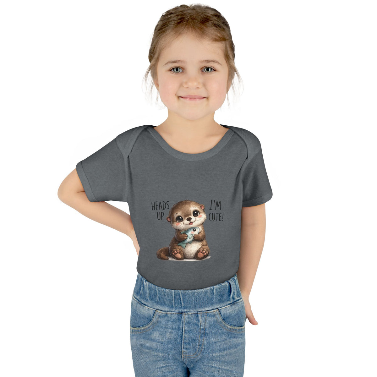 im cute Infant Baby Rib Bodysuit