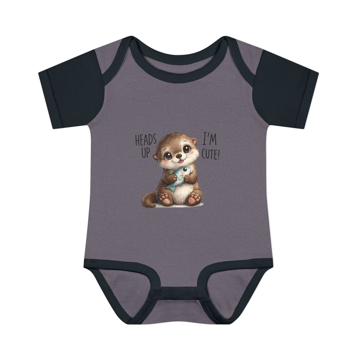 im cute Infant Baby Rib Bodysuit