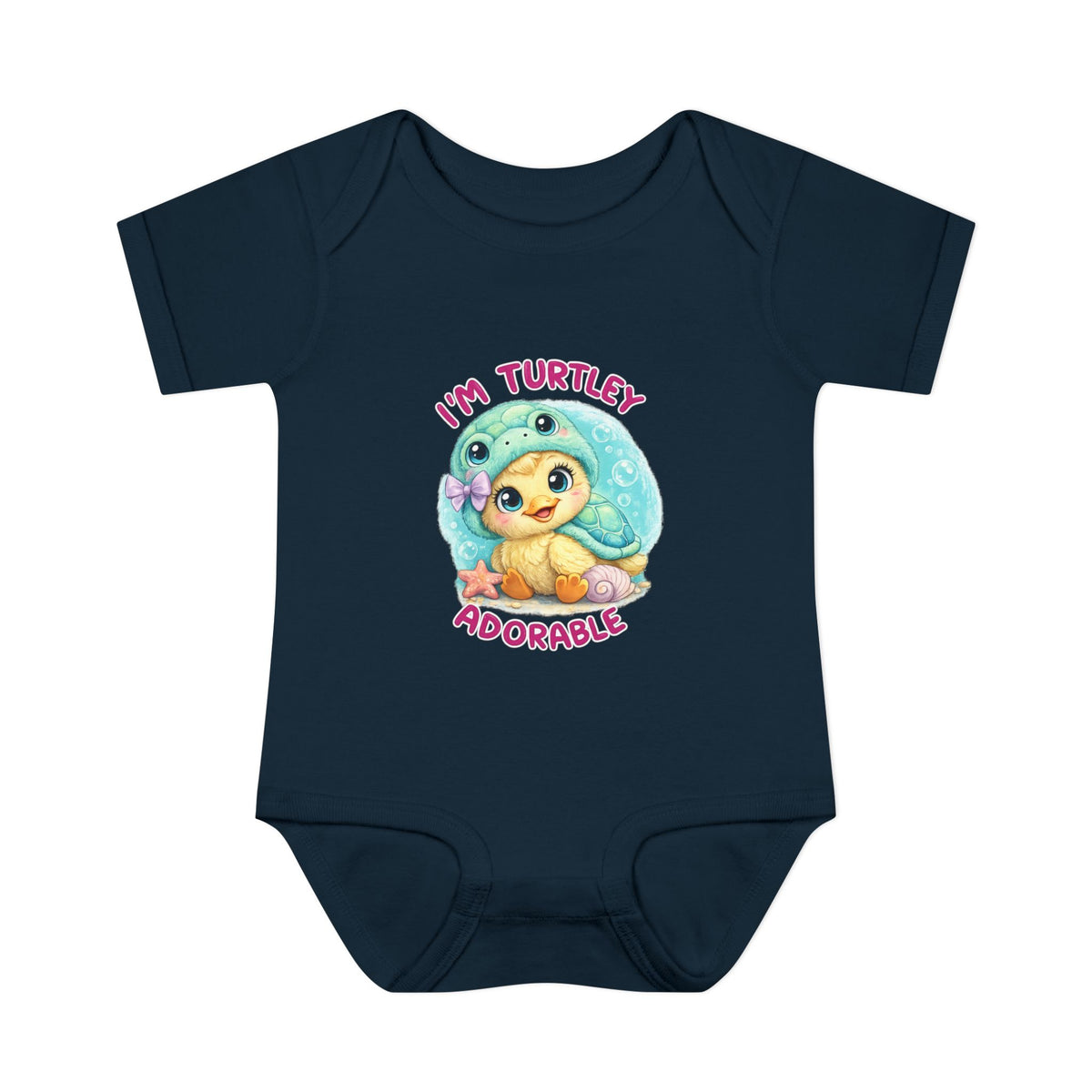 turtle Infant Baby Rib Bodysuit