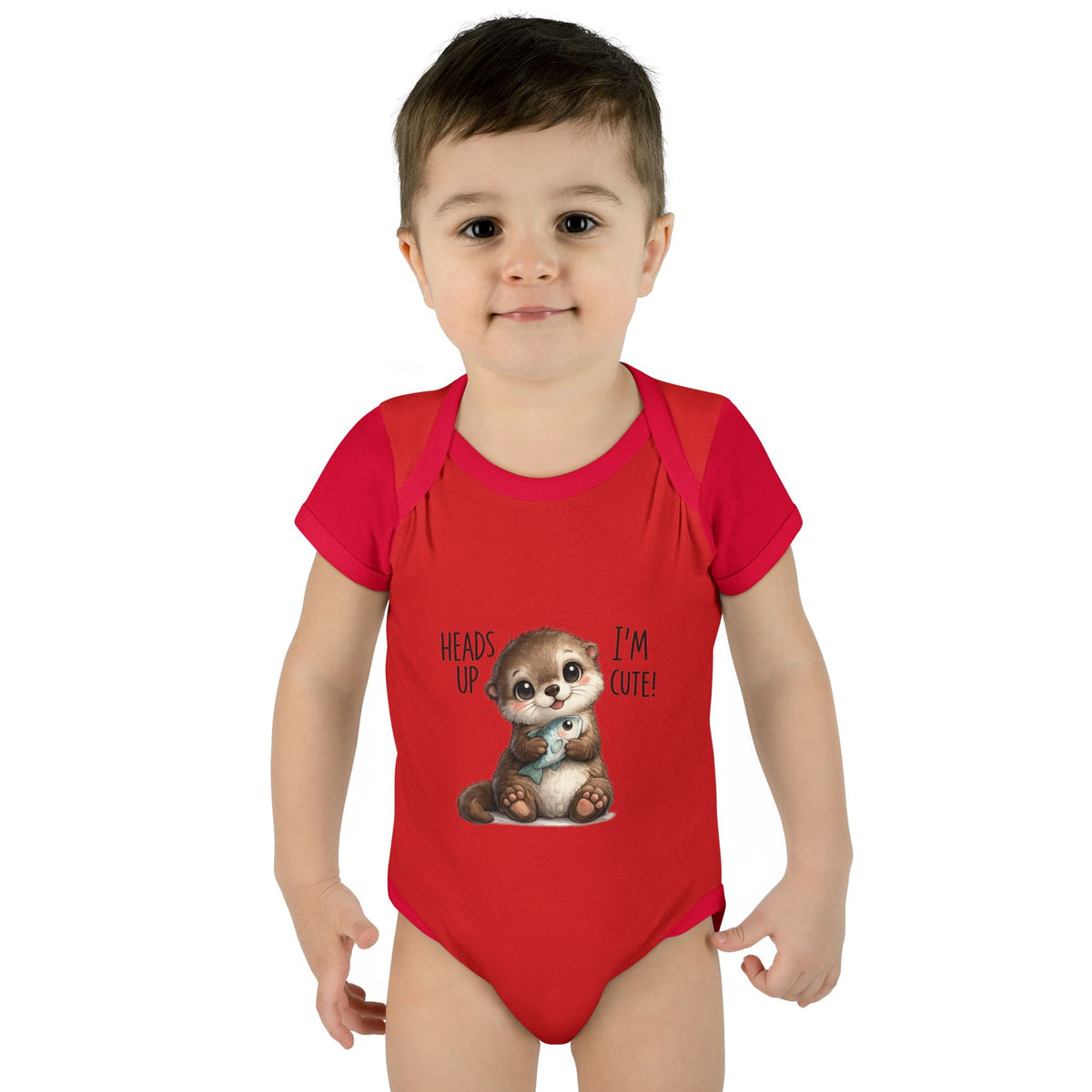 im cute Infant Baby Rib Bodysuit