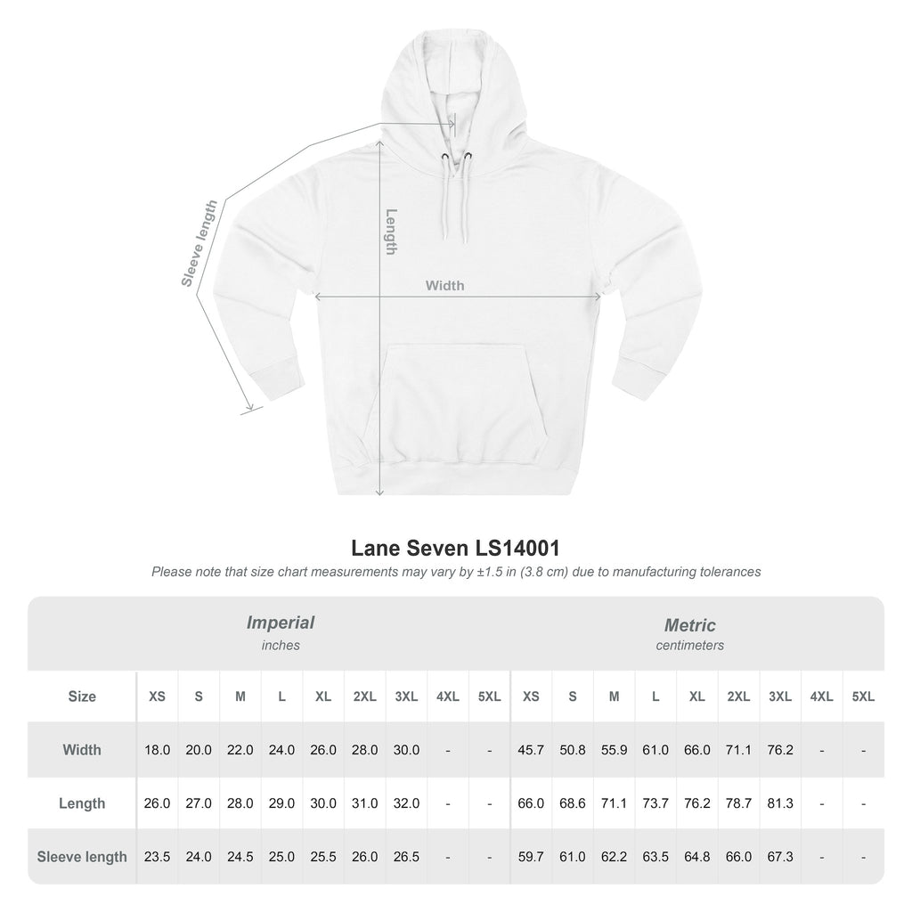 Bear Three-Panel Fleece Hoodie