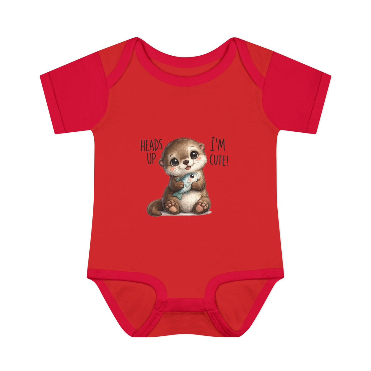 im cute Infant Baby Rib Bodysuit