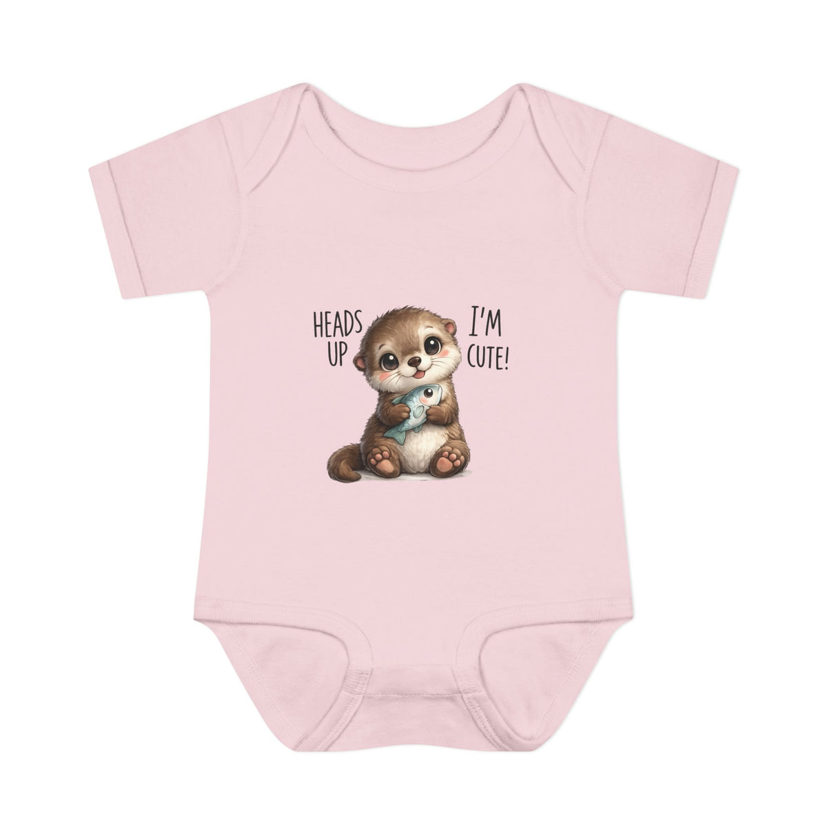 im cute Infant Baby Rib Bodysuit