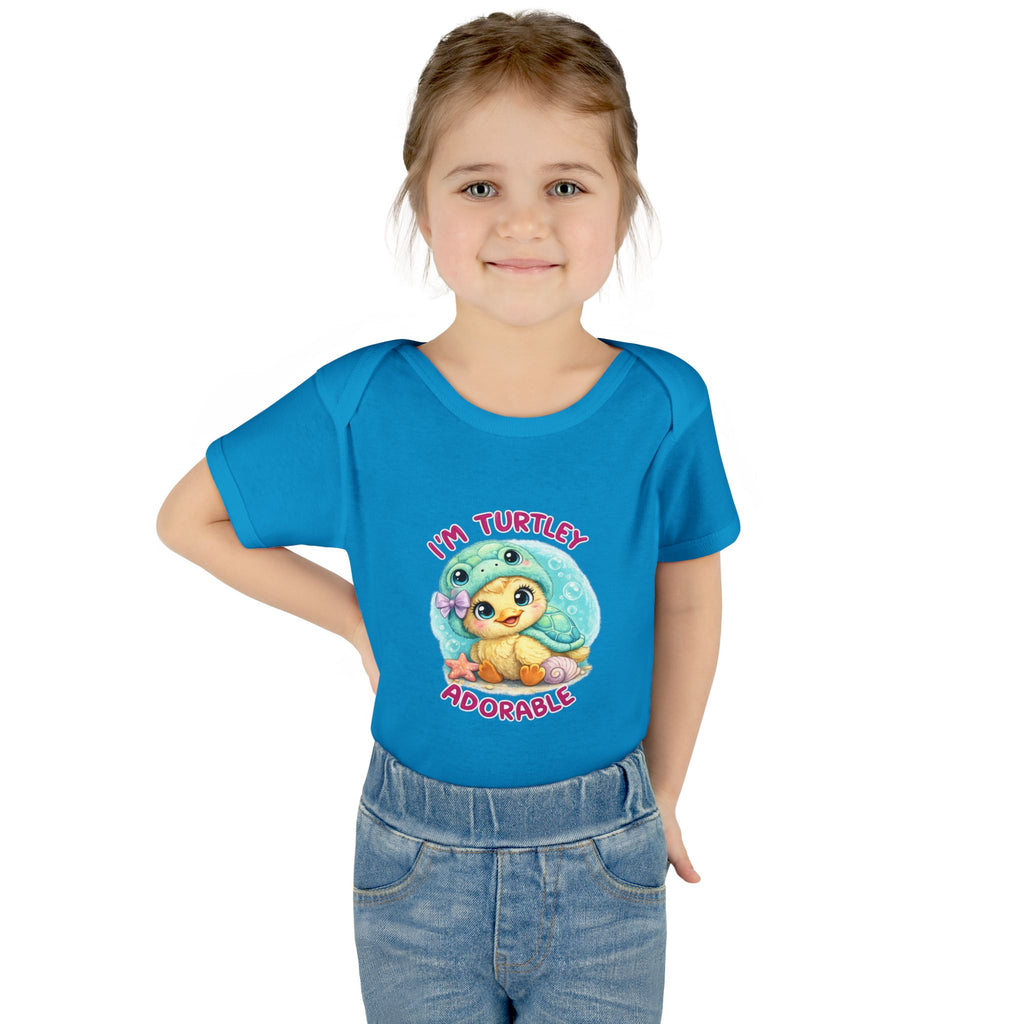 turtle Infant Baby Rib Bodysuit