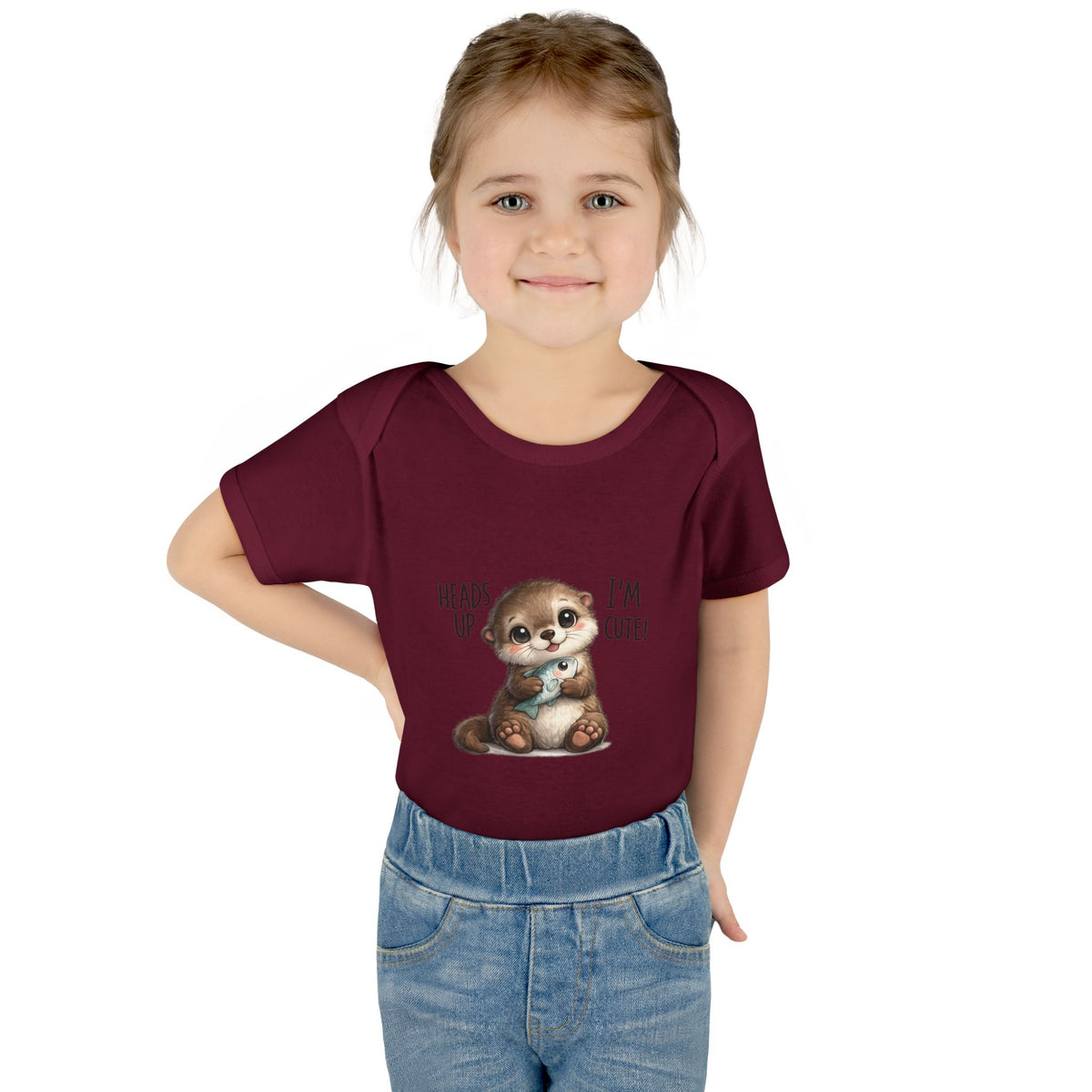 im cute Infant Baby Rib Bodysuit