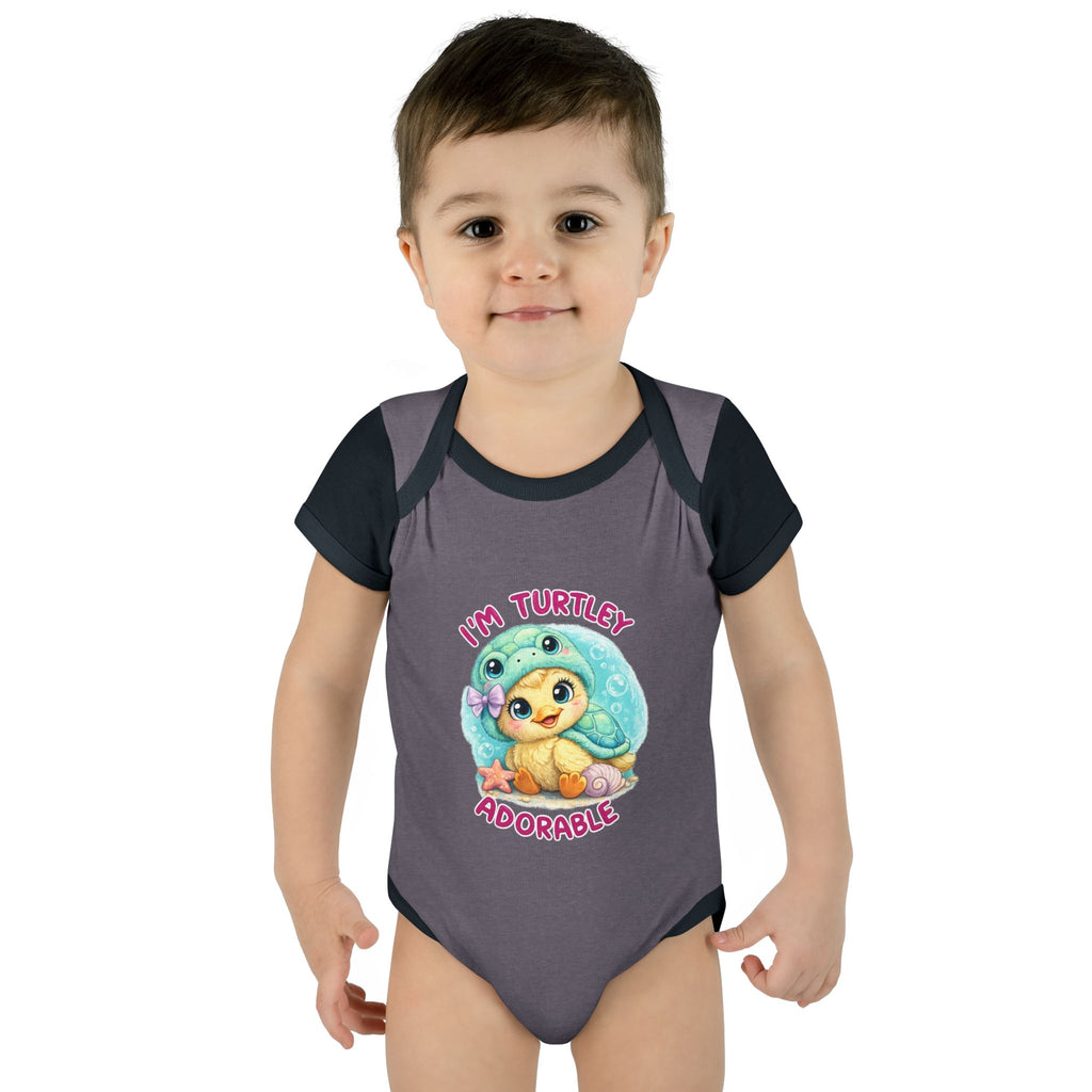 turtle Infant Baby Rib Bodysuit