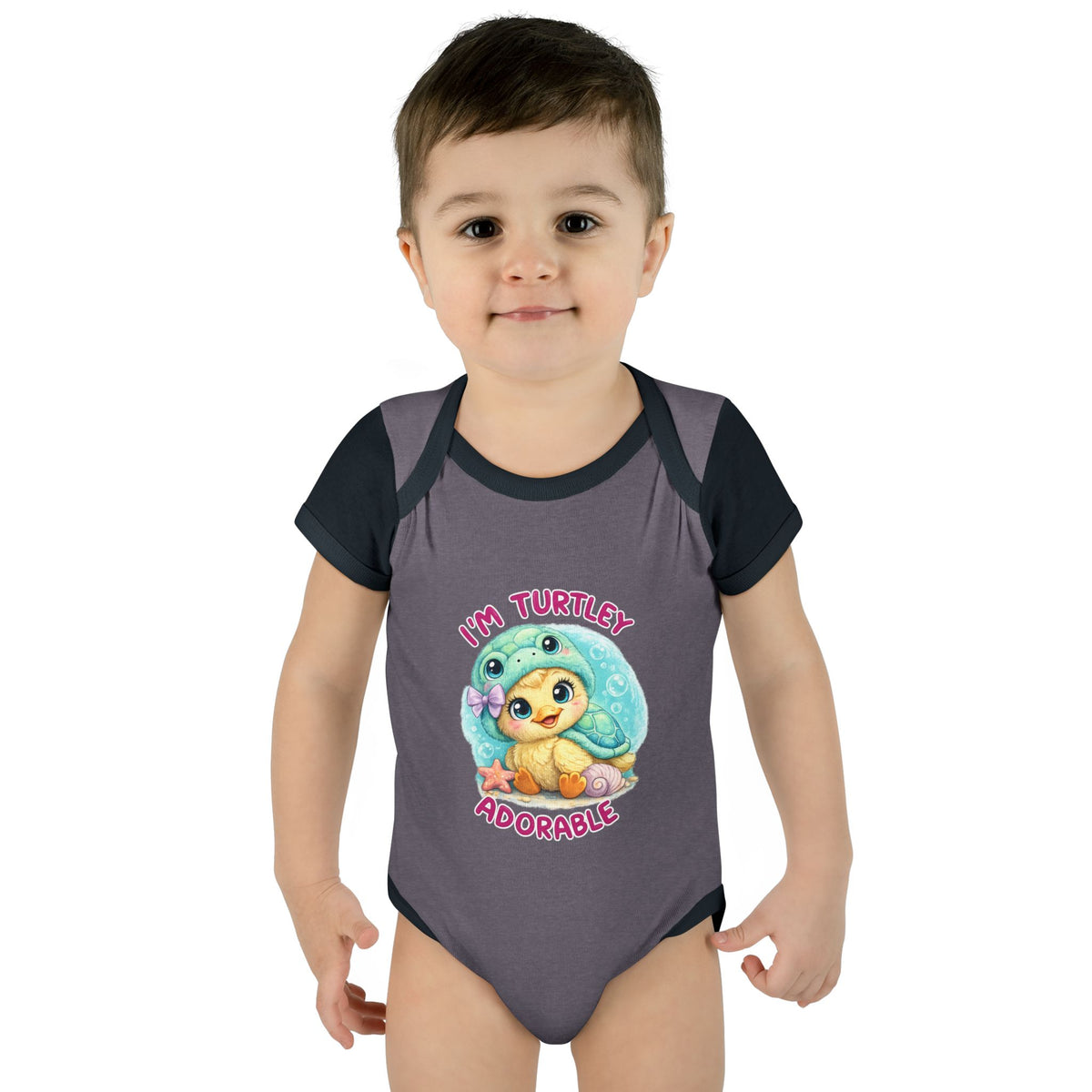 turtle Infant Baby Rib Bodysuit