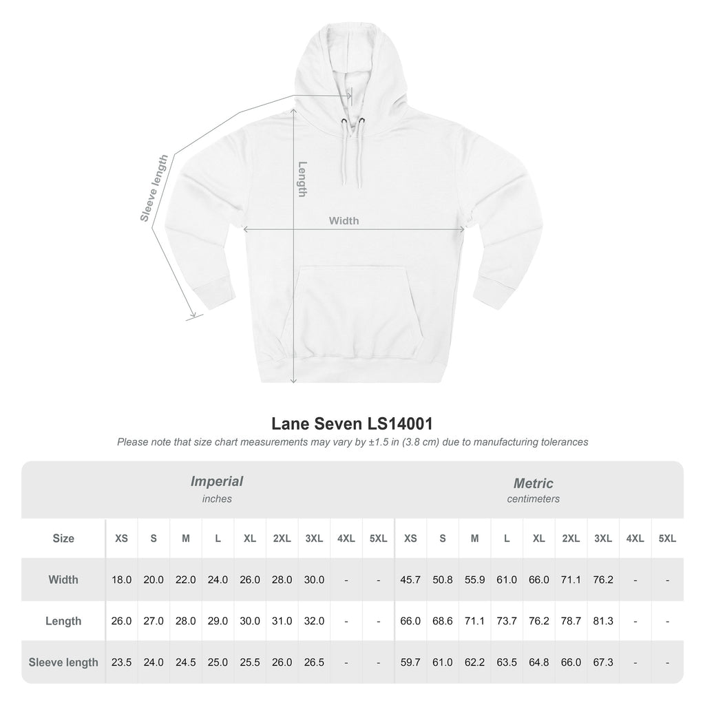 Bear Three-Panel Fleece Hoodie