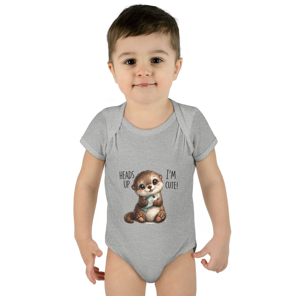 im cute Infant Baby Rib Bodysuit