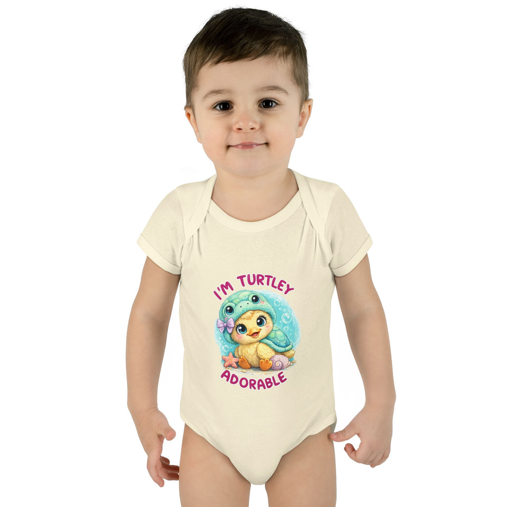 turtle Infant Baby Rib Bodysuit