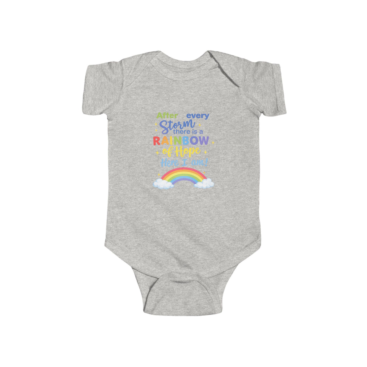 rainbow Infant Fine Jersey Bodysuit