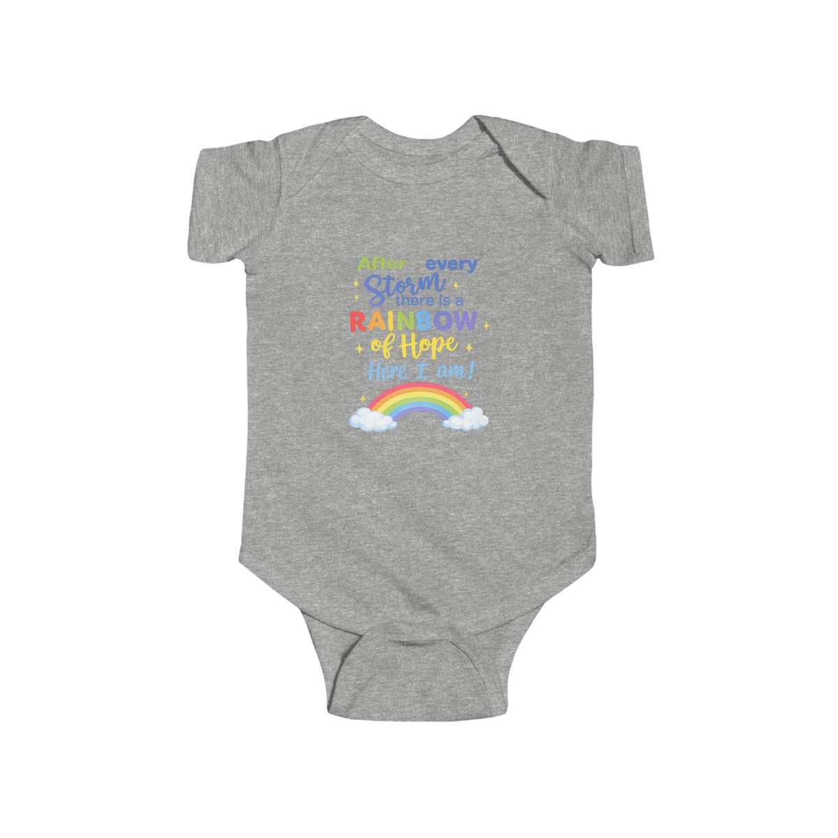 rainbow Infant Fine Jersey Bodysuit