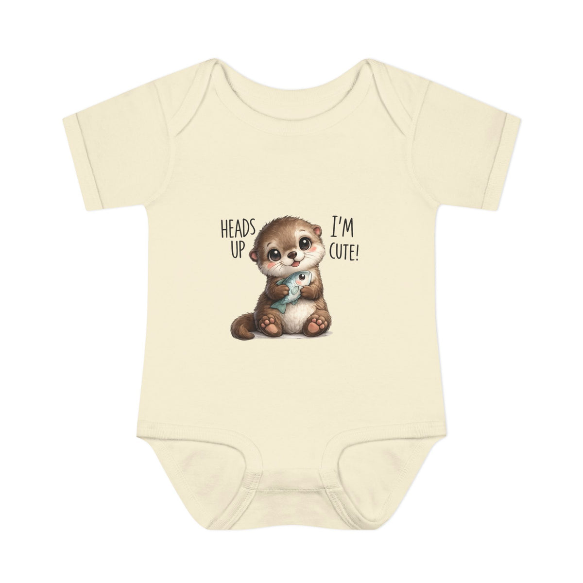 im cute Infant Baby Rib Bodysuit