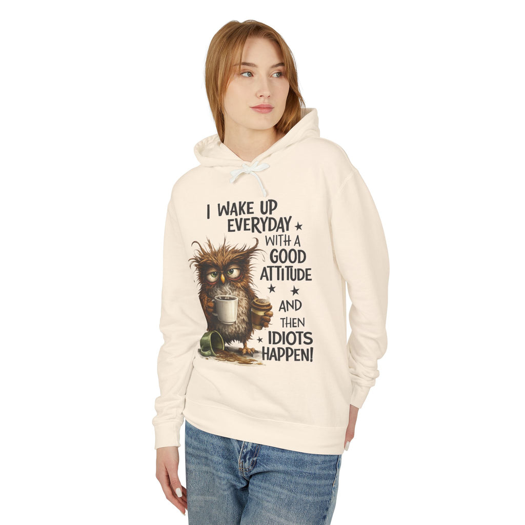 wake up Unisex Lightweight Hooded Sweatshirt